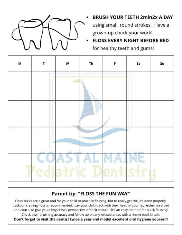 Flossing Chart